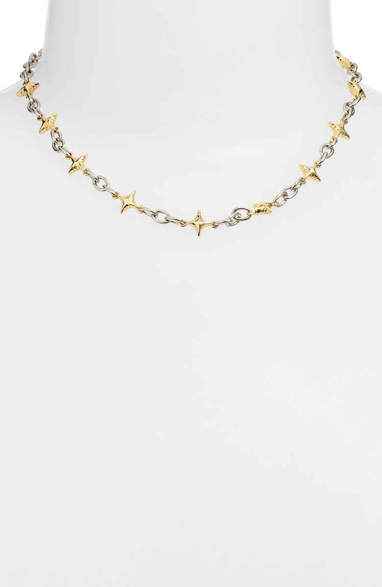 VIDAKUSH Duotone Star Power Necklace, Alternate, color, Gold/ Silver