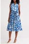 Floral Sleeveless Cotton Shirtdress