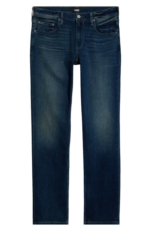 Paige Normandie Straight Leg Jeans In Burgundy