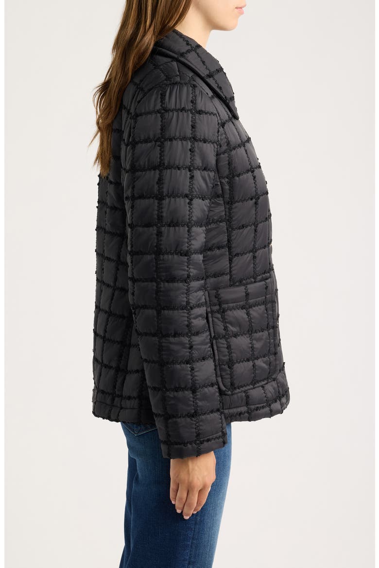 Quilted Barn Jacket, Alternate, color, BLACK