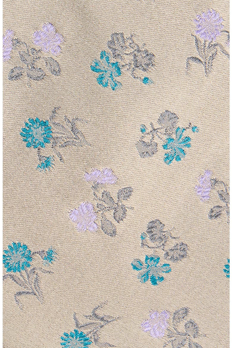 Floral Jacquard Silk Tie, Alternate, color, CHAMPAGNE