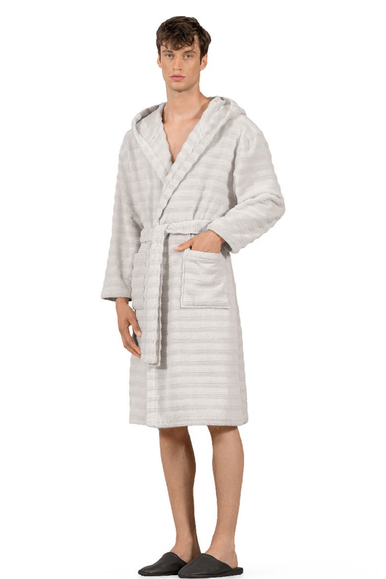 Galio Unisex Bathrobe, Alternate, color, Grey