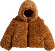 Save The Duck Kids' Kenda High Pile Fleece Hooded Jacket