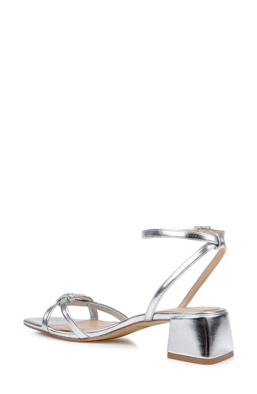 Jewel Badgley Mischka Fern Ankle Strap Sandal In Gray