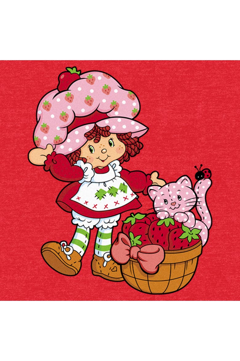 Men's Strawberry Shortcake Custard in The Berry Basket  Graphic T-Shirt, Alternate, color, Red Heather