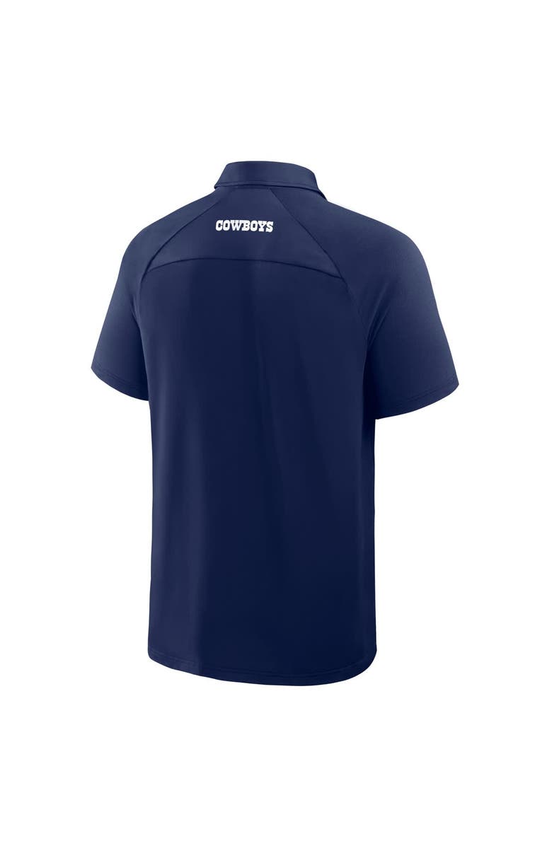 FANATICS Men's Fanatics Navy Dallas Cowboys Back Around Raglan Polo, Alternate, color, 