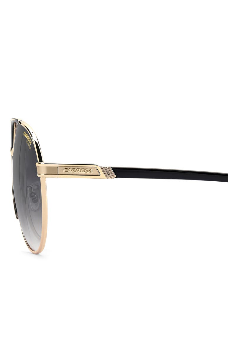 1089/S 64mm Oversize Gradient Pilot Sunglasses, Alternate, color, GOLD BLACK GREEN RED/ GREY