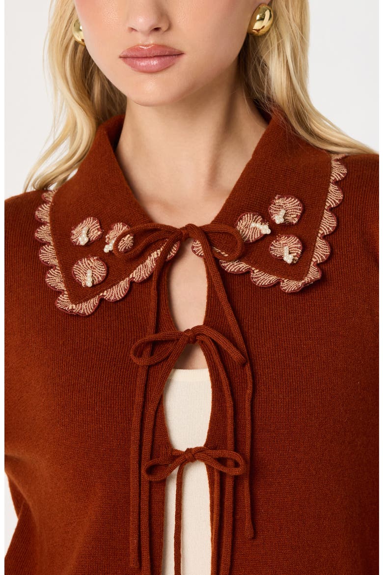 Keana Cardigan, Alternate, color, RUST