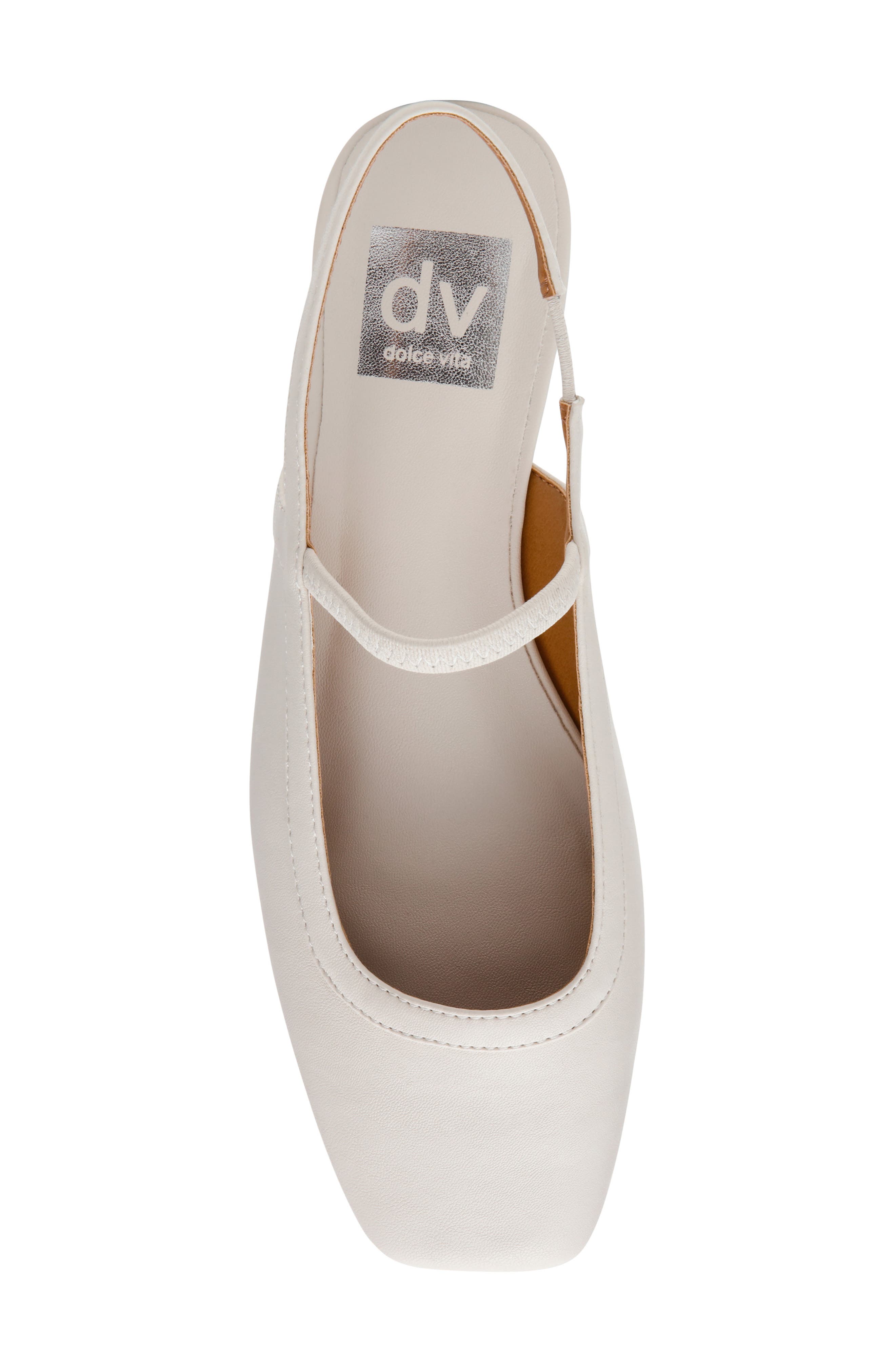 Fiera Slingback Flat, Alternate, color, OFF WHITE