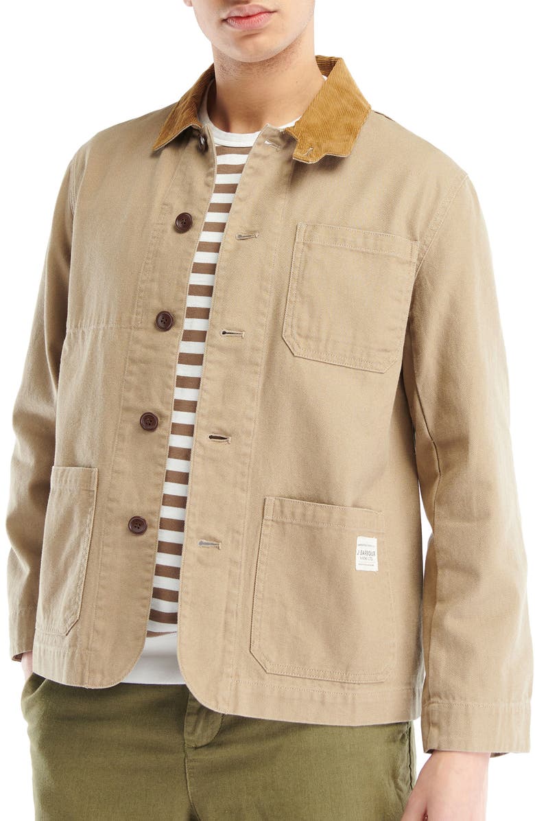 Barbour Casual Cotton Chore Coat, Main, color, 