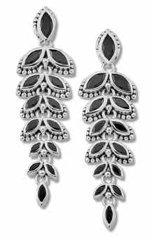 SAMUEL B. Sterling Silver Spinel Drop Earrings