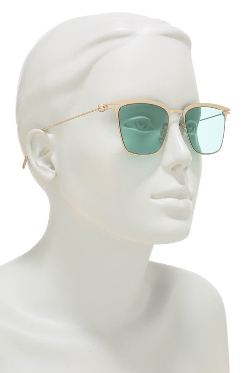 Montblanc 51mm Square Sunglasses, Alternate, color,