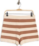 French Connection Stripe Knit Shorts