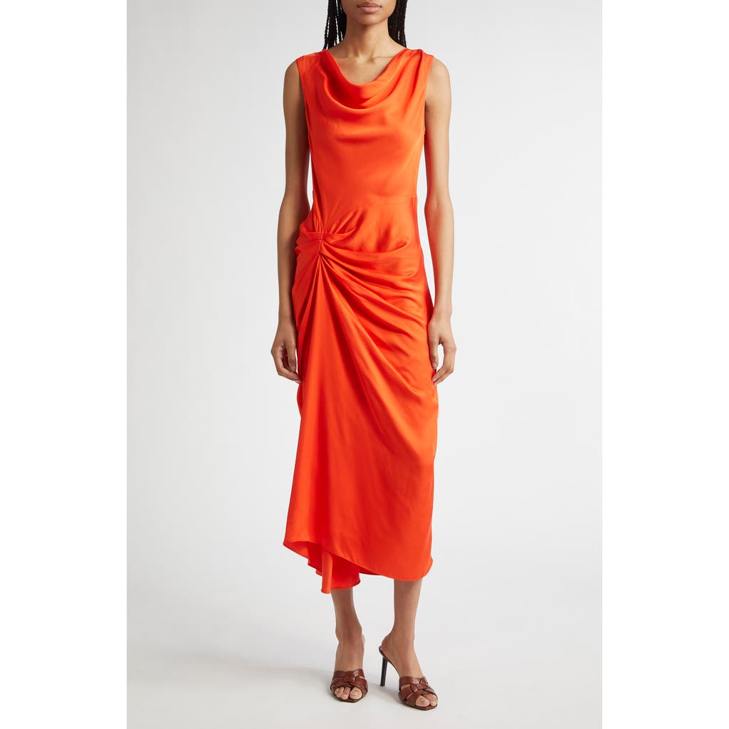 A.L.C. Dara Drape Detail Midi Dress in Poppy  product