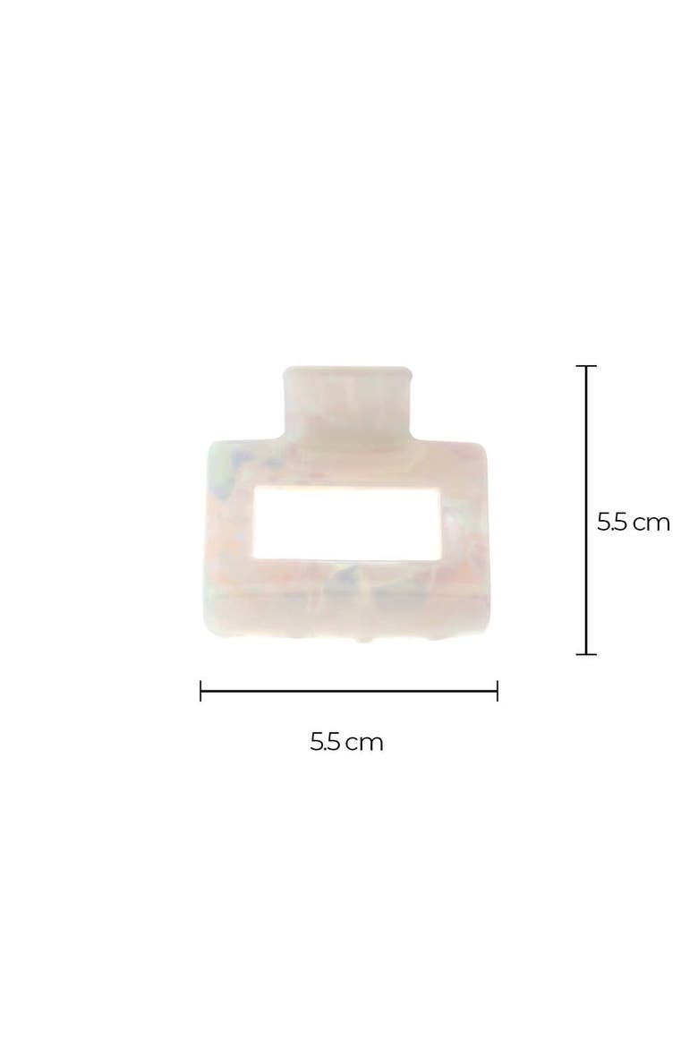 Iridescent Rectangle Claw Clip Set, Alternate, color, Multi Color