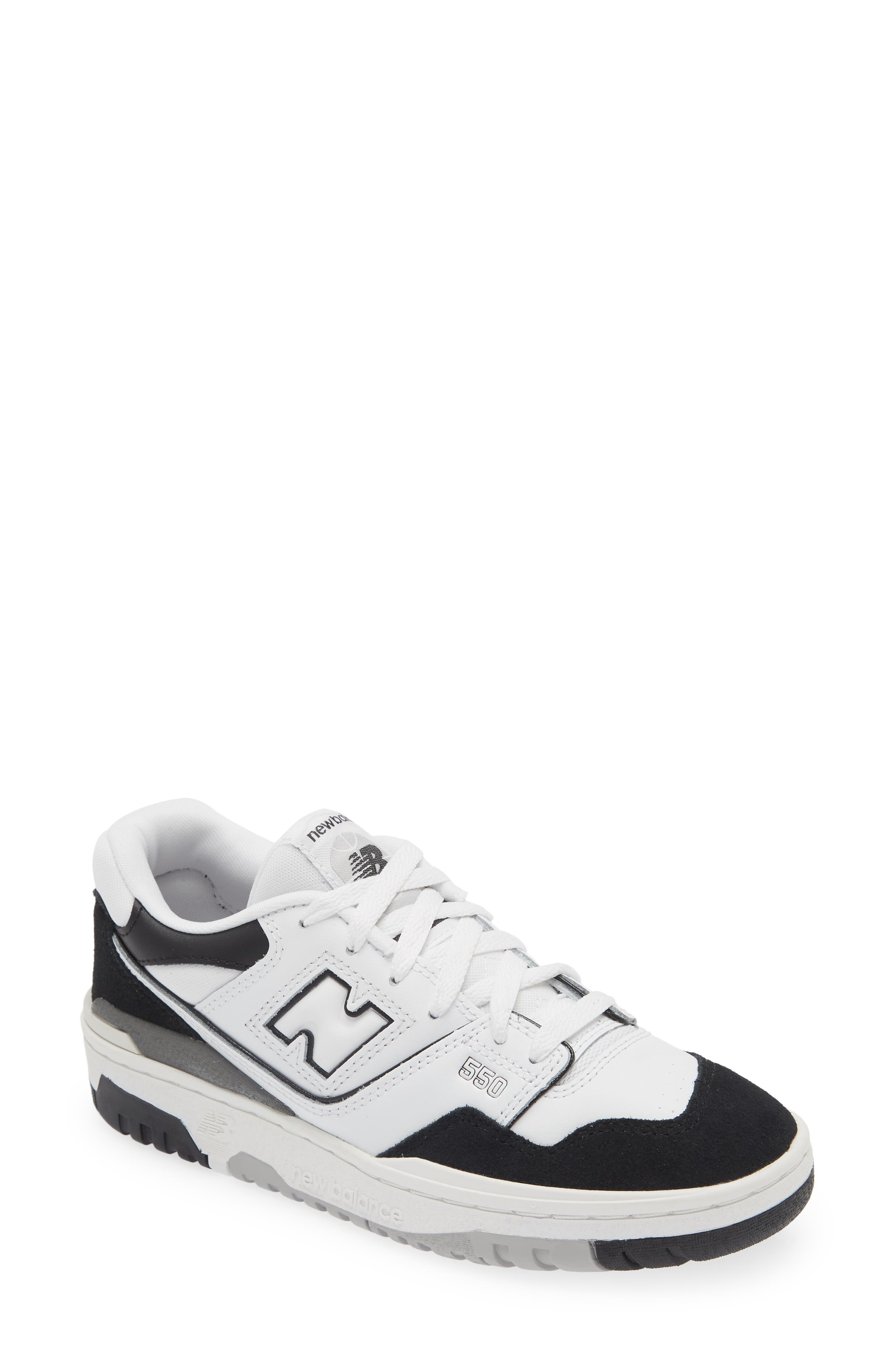 New Balance 550 Basketball Sneaker, Main, color, White/ Black