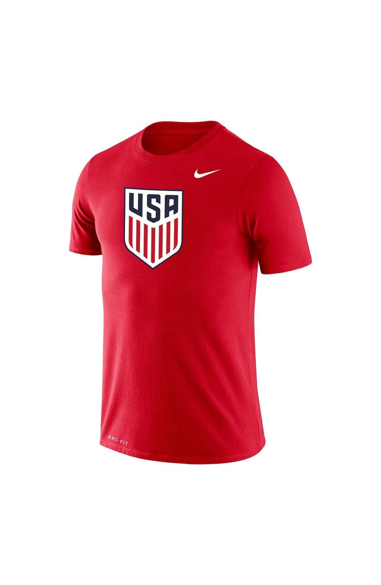 Nike Men's Nike Red USMNT Primary Logo Legend Performance T-Shirt, Alternate, color, 