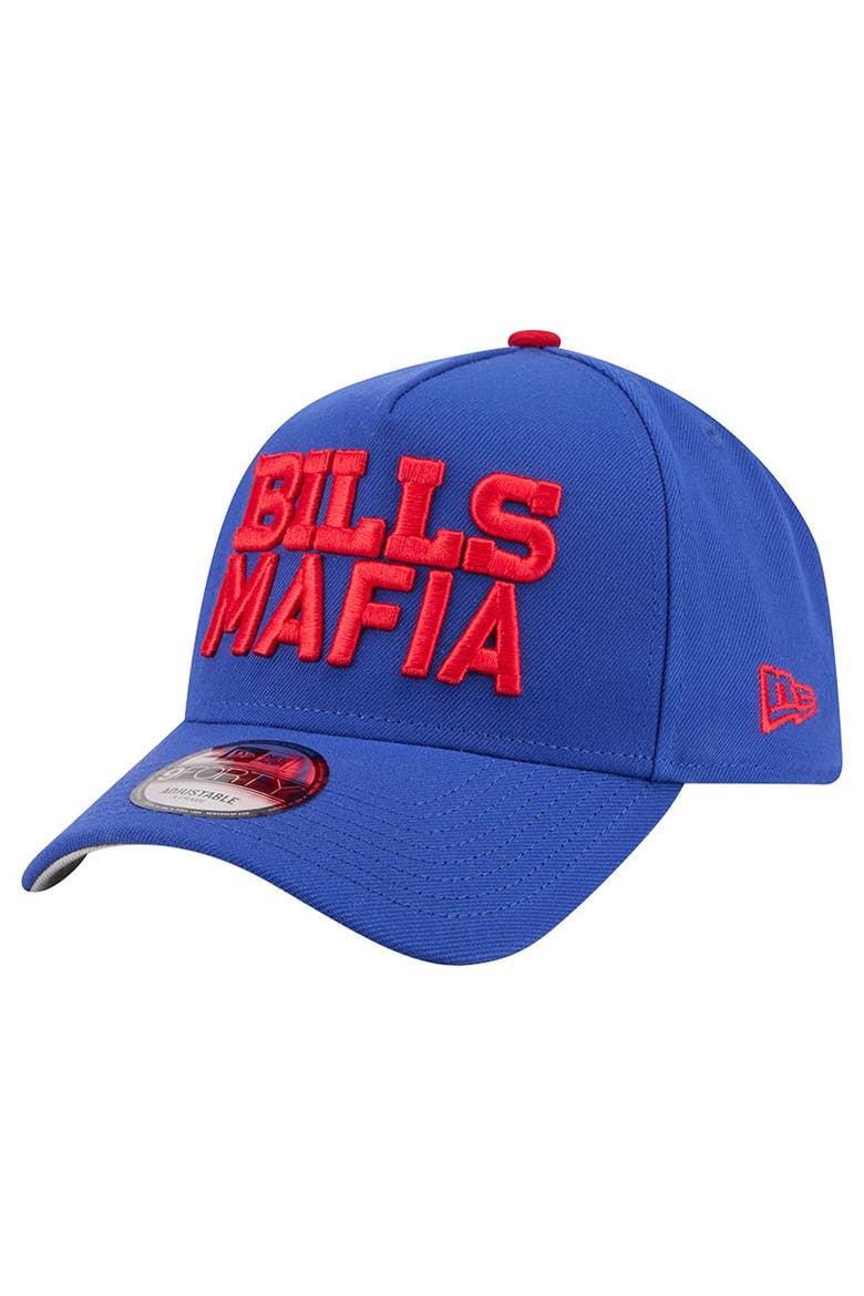 Men's New Era Blue Buffalo Bills Bills Mafia A-Frame 9Forty Adjustable Hat, Main, color, Royal