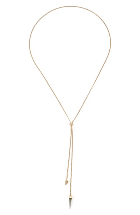 Spike Lariat Necklace