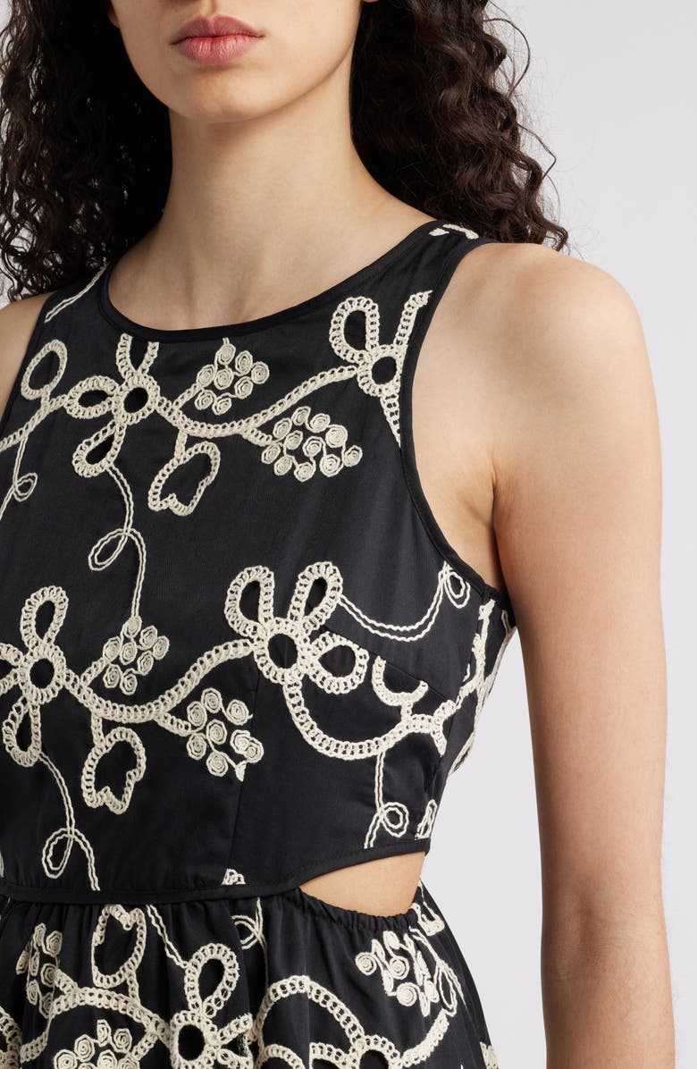 Sam Edelman Rope Embroidery Sleeveless Dress, Alternate, color, 