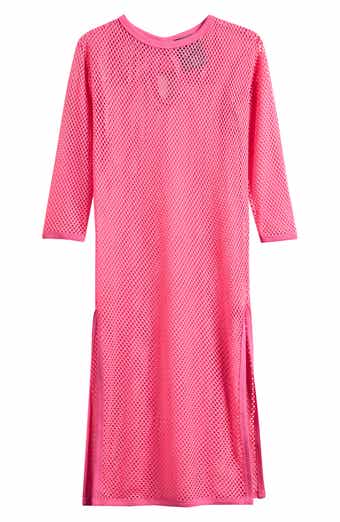 Ava & Yelly Kids' Mesh Long Sleeve Cover-Up Maxi Dress