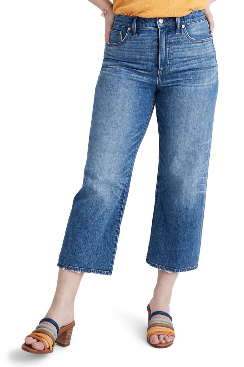 Slim Wide Leg Jeans, Alternate, color, GARRETT WASH
