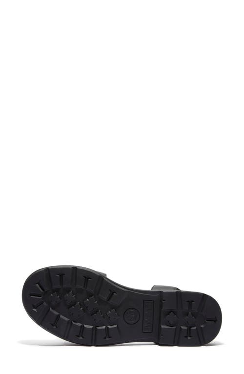 Timberland Flat Sandals Woman Color Black In Black Full Grain