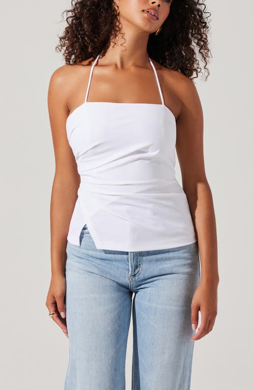 Astr The Label Mel Side Ruched Halter Top