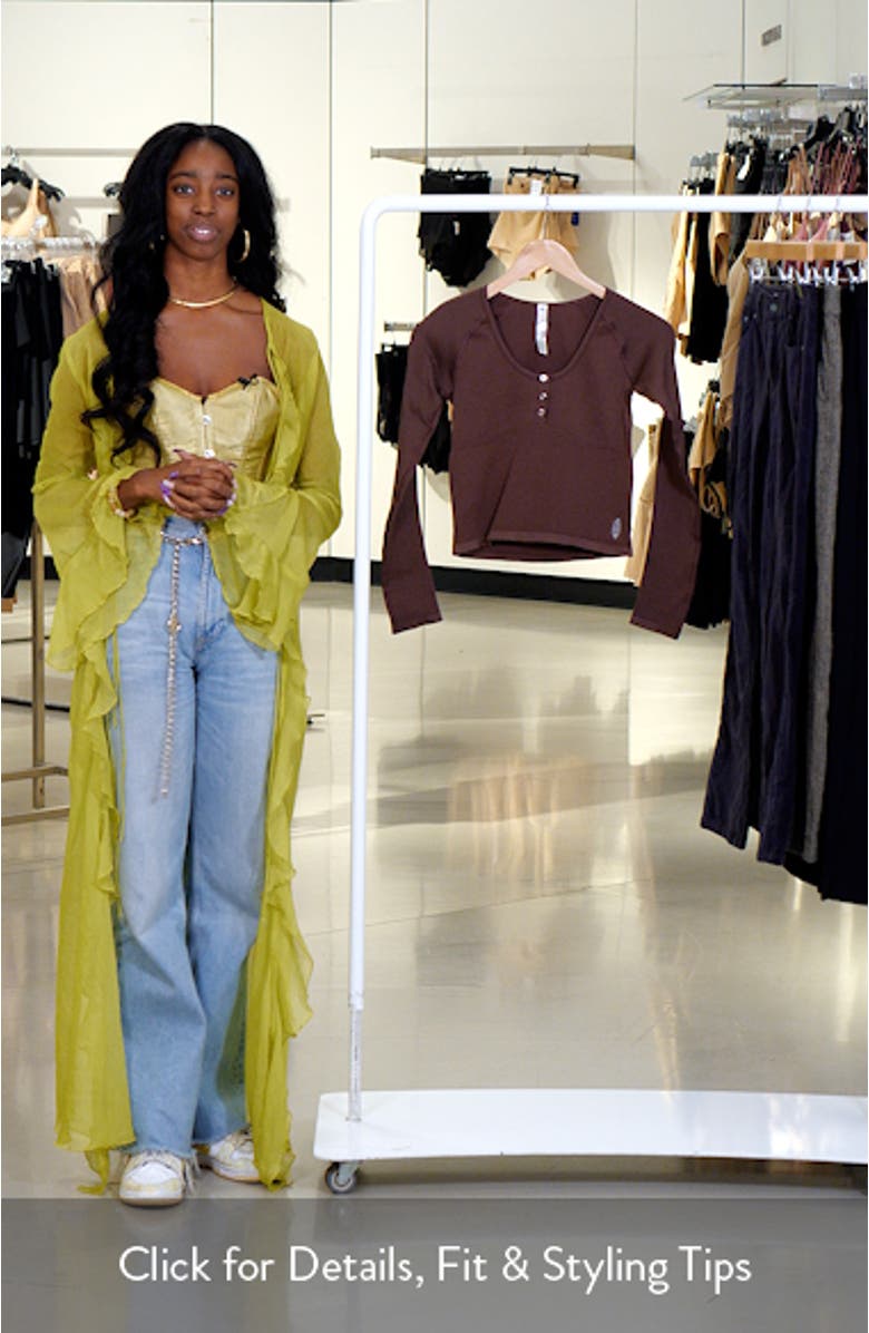 FP Movement Bail Out Crop Thermal Knit Top, sales video thumbnail