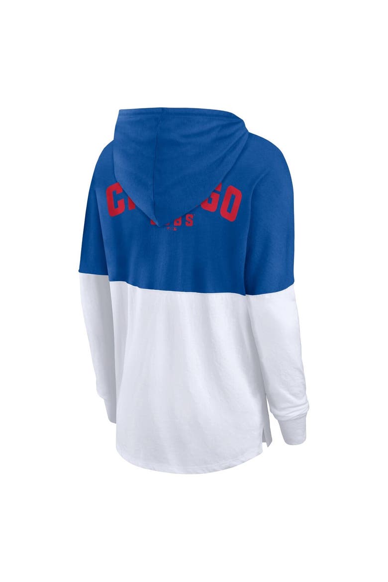 Women's Fanatics Royal/White Chicago Cubs Backup Option Pullover Hoodie, Alternate, color, Royal