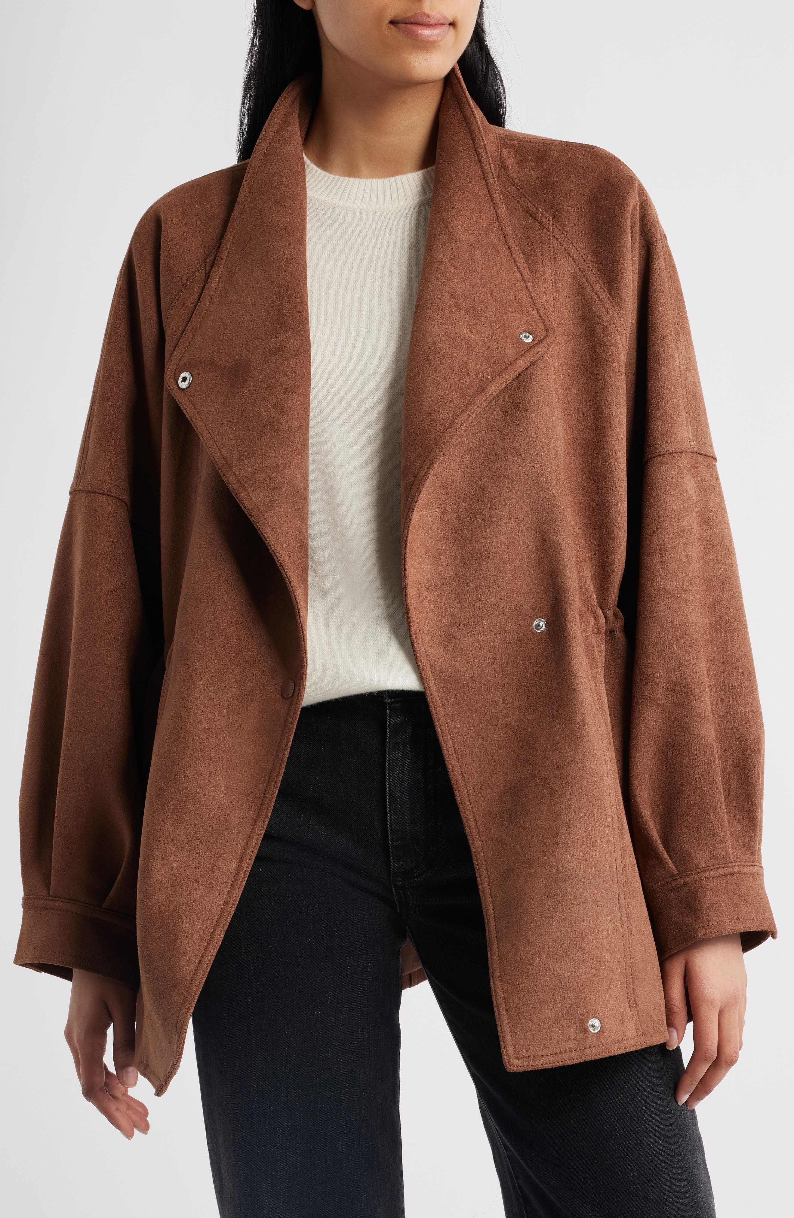 Faux Suede Jacket (Women) | Nordstrom