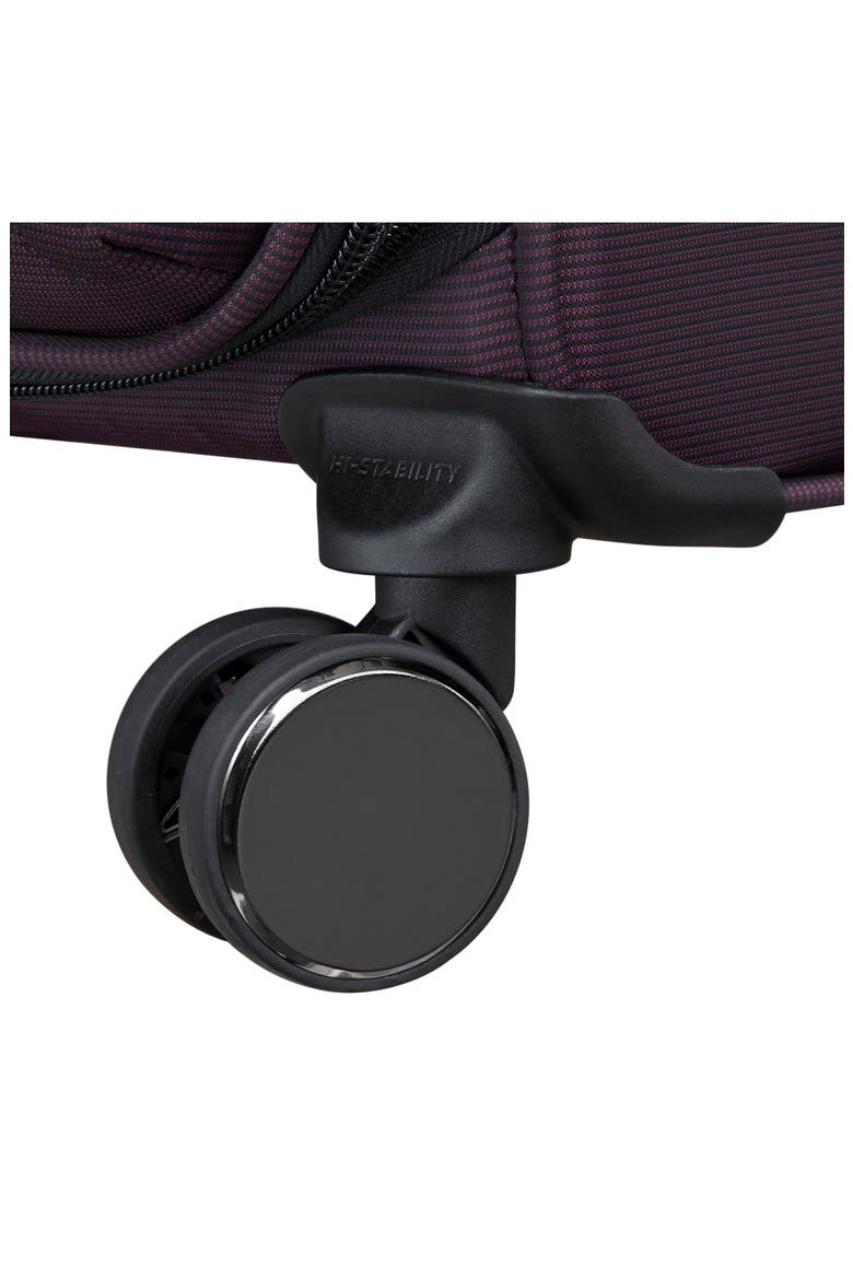 Debutant Softshell Expandable Spinner Luggage, Alternate, color, PLUM