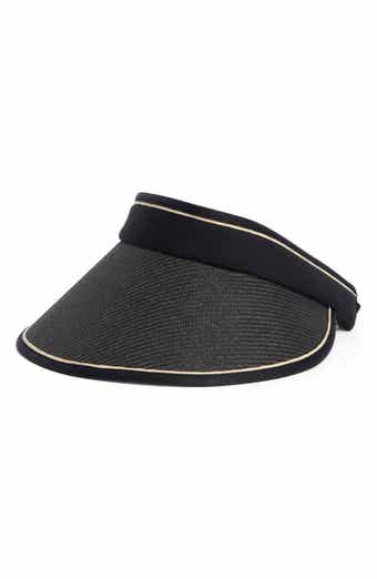 Vince Camuto Roll-Up Straw Visor