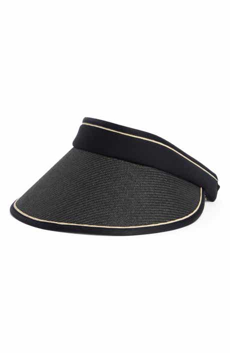 Vince Camuto Roll-Up Straw Visor