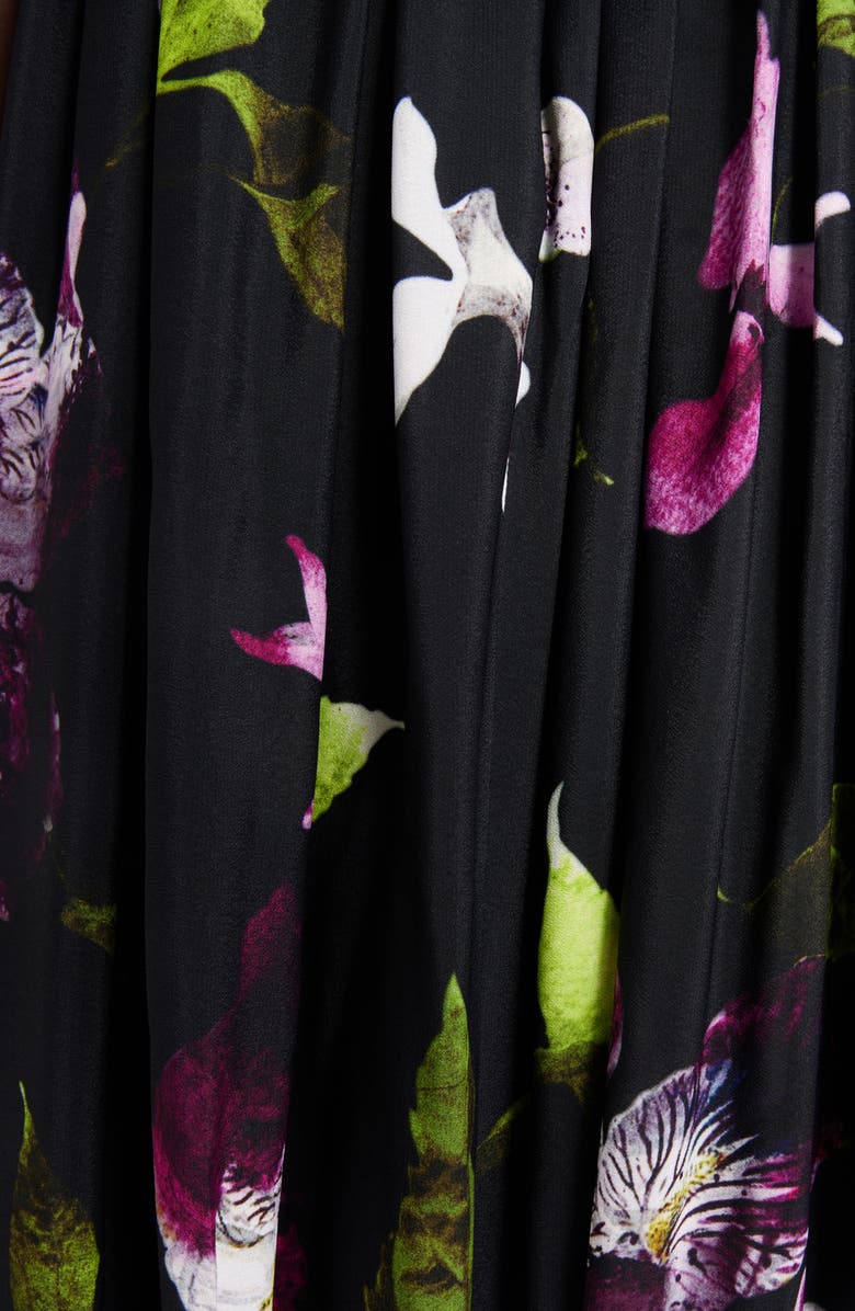 Erdem Floral Pleated Skirt, Alternate, color, 