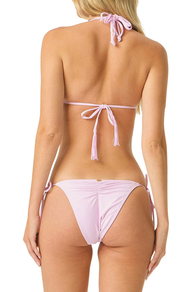 Side Tie Teeny Bikini Bottoms, Alternate, color, ROSE