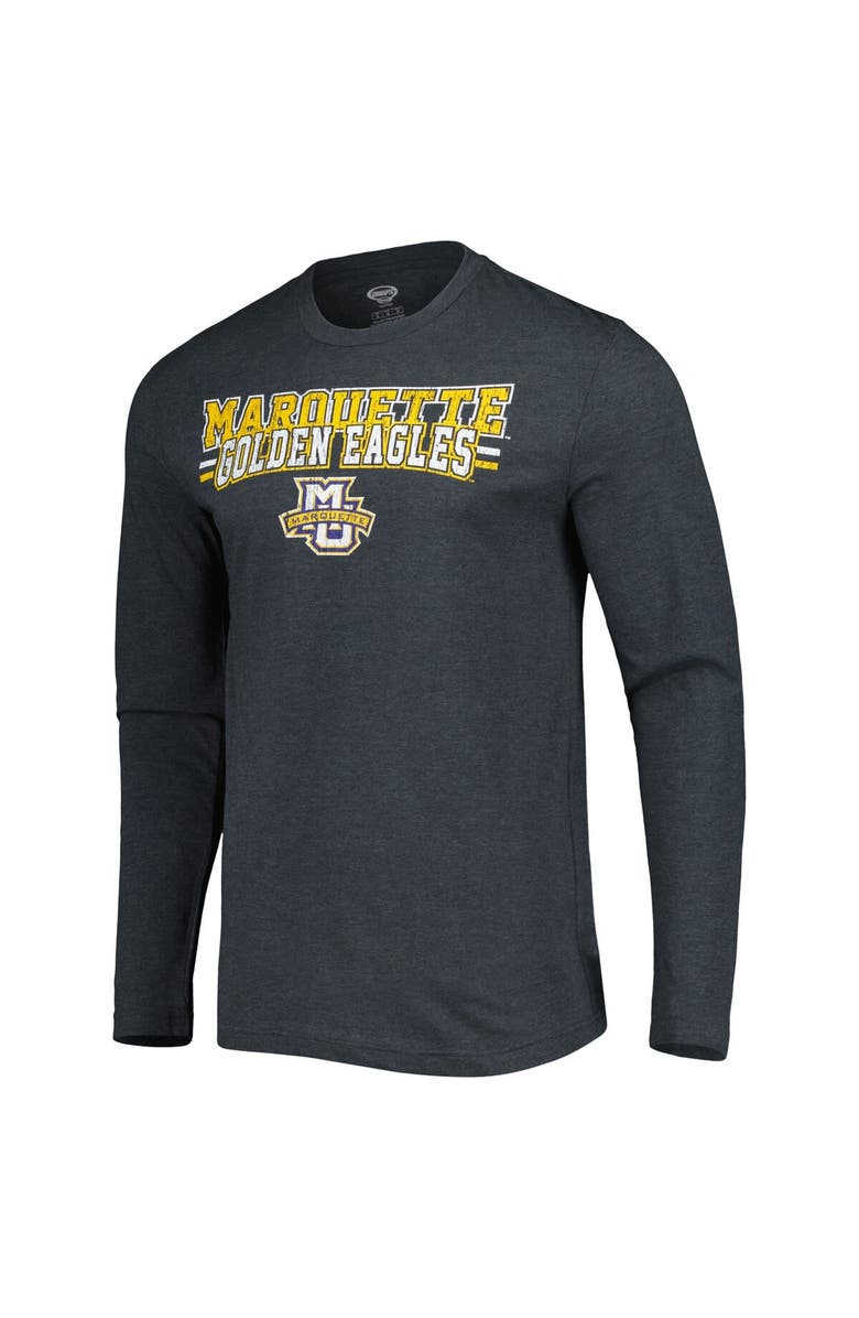 CONCEPTS SPORT Men's Concepts Sport Navy/Charcoal Marquette Golden Eagles Meter Long Sleeve T-Shirt & Pants Sleep Set, Alternate, color, Navy