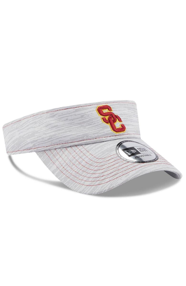 New Era Men's New Era Gray USC Trojans Logo Adjustable Visor, Alternate, color, 