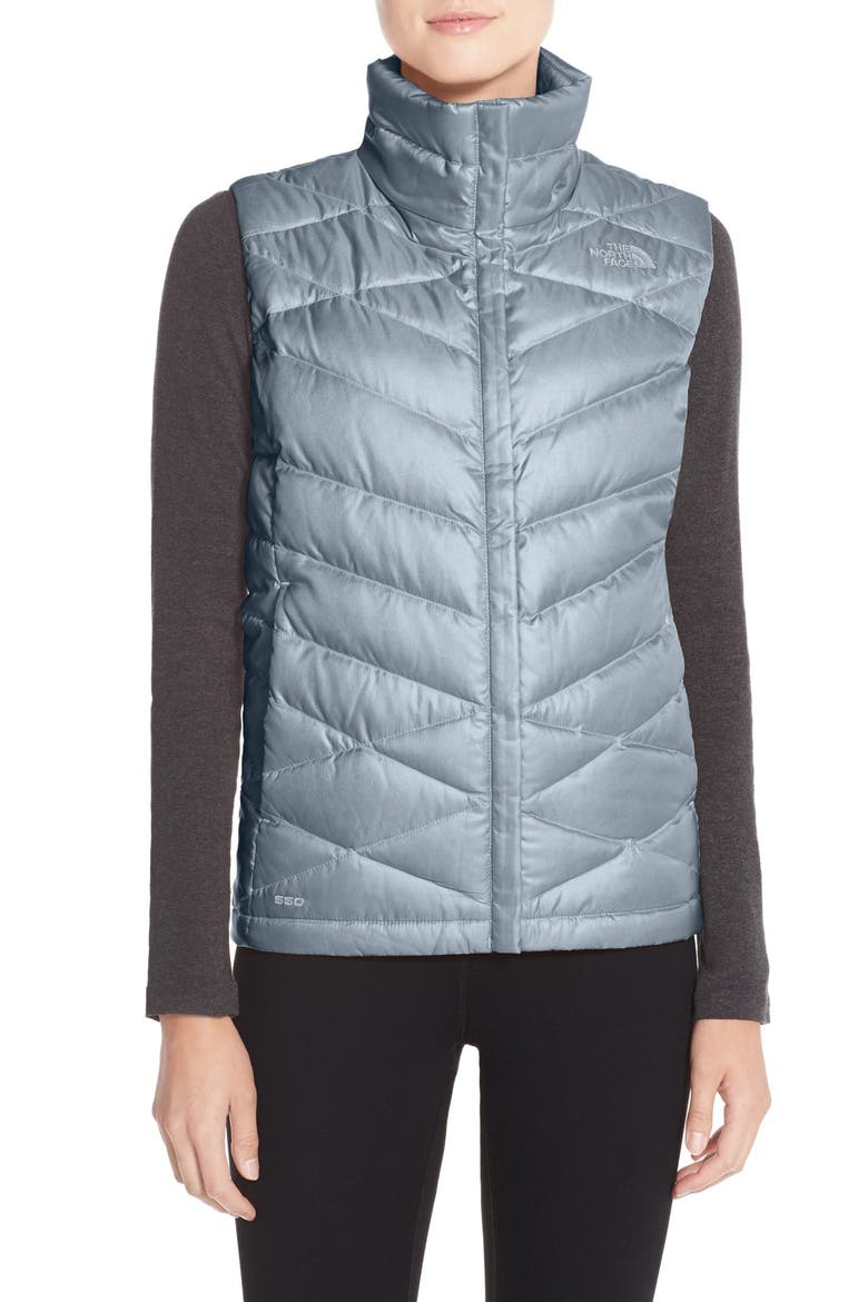 'Aconcagua' Down Vest, Main, color, COOL BLUE