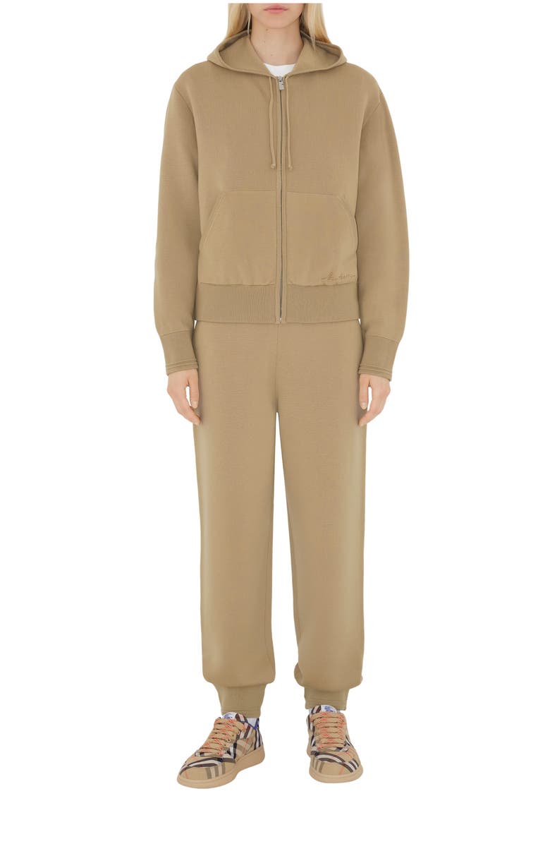 Burberry Wool Blend Zip Hoodie, Main, color, 