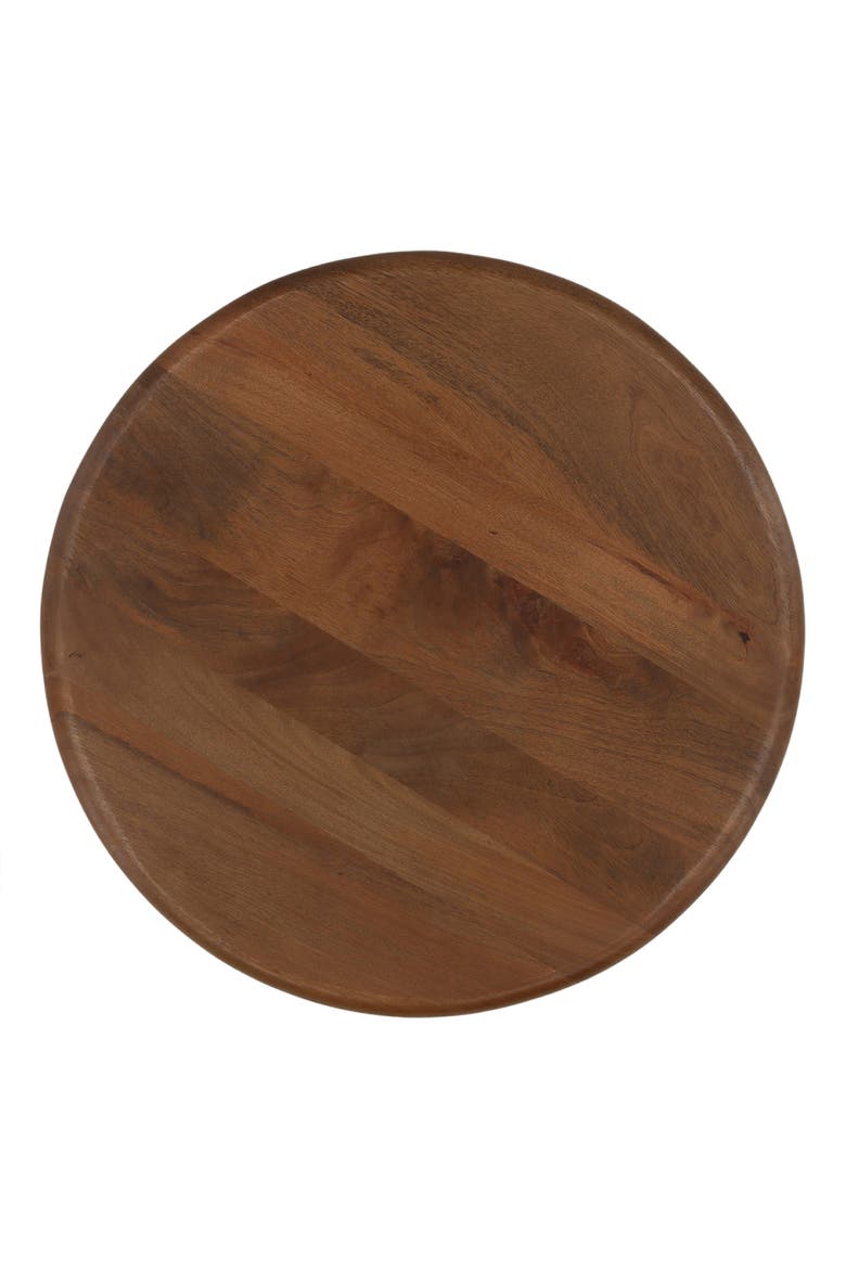 Winslow Mango Wood Round Side Table, Alternate, color, Brown