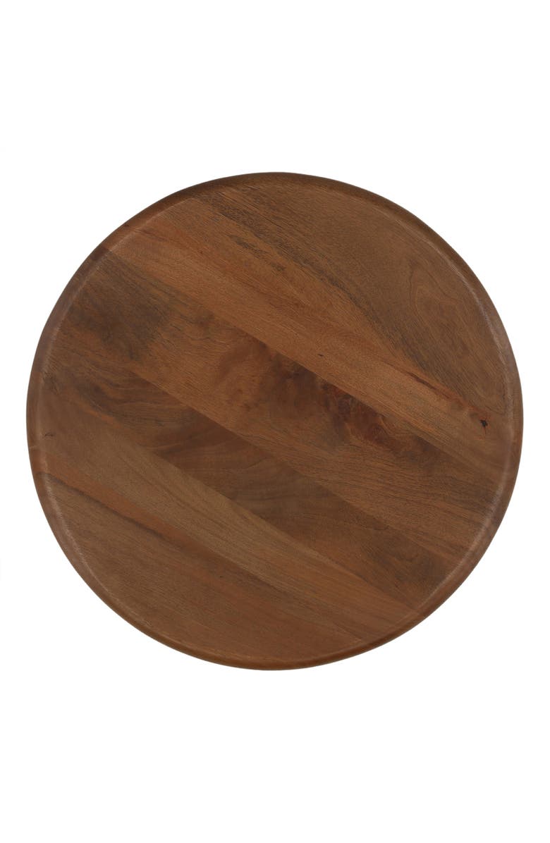 Dovetail Furniture Winslow Mango Wood Round Side Table, Alternate, color, Brown