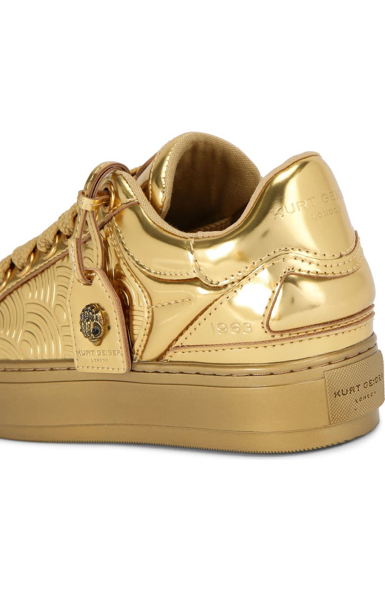 Kurt Geiger London Southbank Tag Platform Sneaker, Alternate, color, Gold
