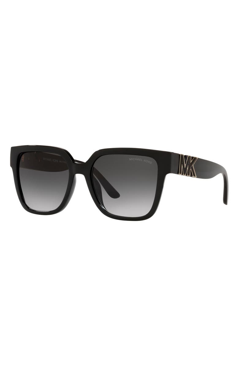 Michael Kors 54mm Gradient Square Sunglasses, Alternate, color, Black