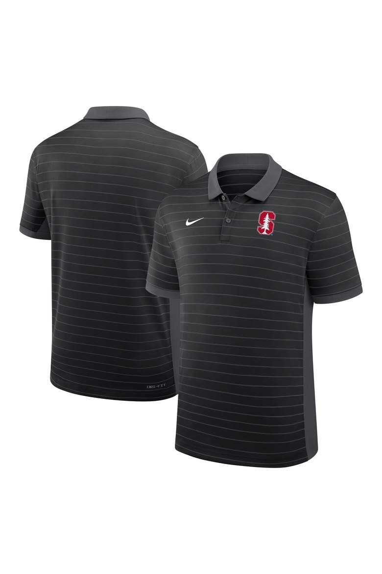 Men's Nike Black Stanford Cardinal 2026 Early Season Coaches Sideline Victory Stripe Dri-FIT Polo, Main, color, Black