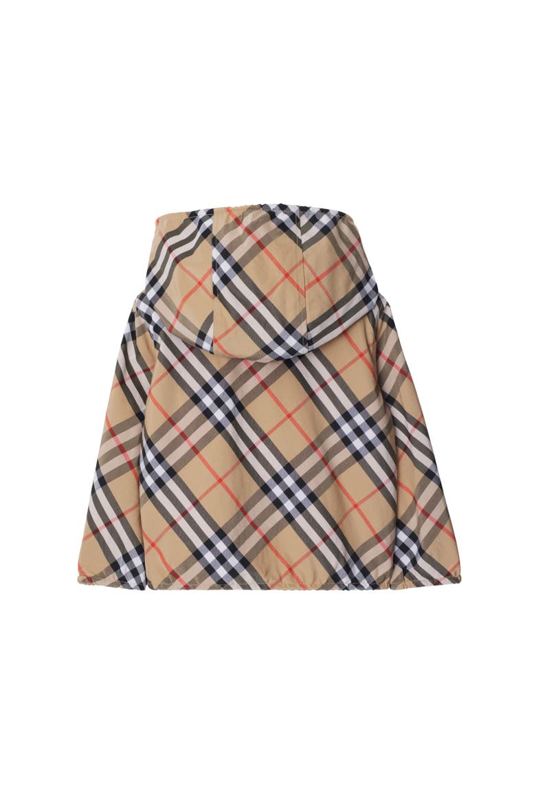 Reversible Check Cotton Blend Jacket, Alternate, color, Sand beige