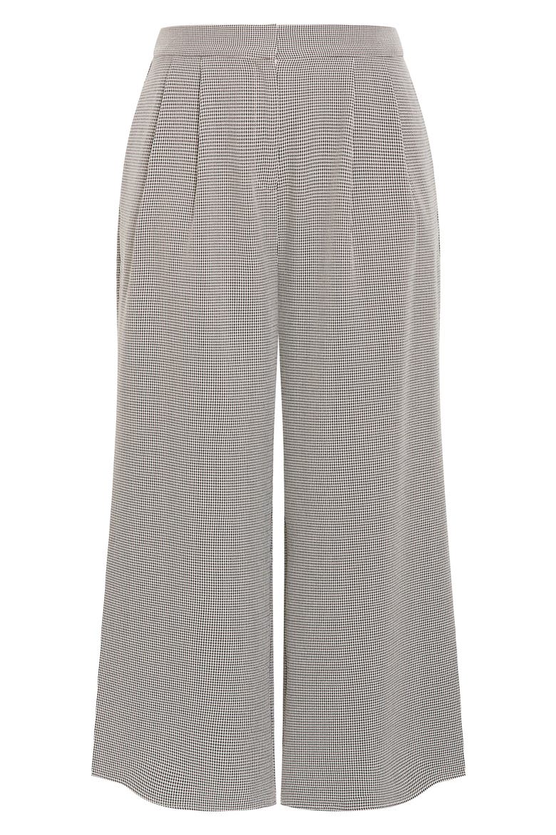 Hailey Houndstooth Wide Leg Pants, Alternate, color, NEUTRAL CHECK