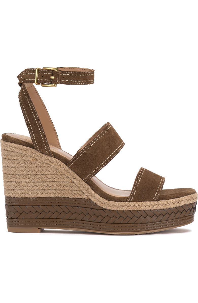 Vince Camuto Esmia Ankle Strap Platform Wedge Sandal, Alternate, color, Reishi