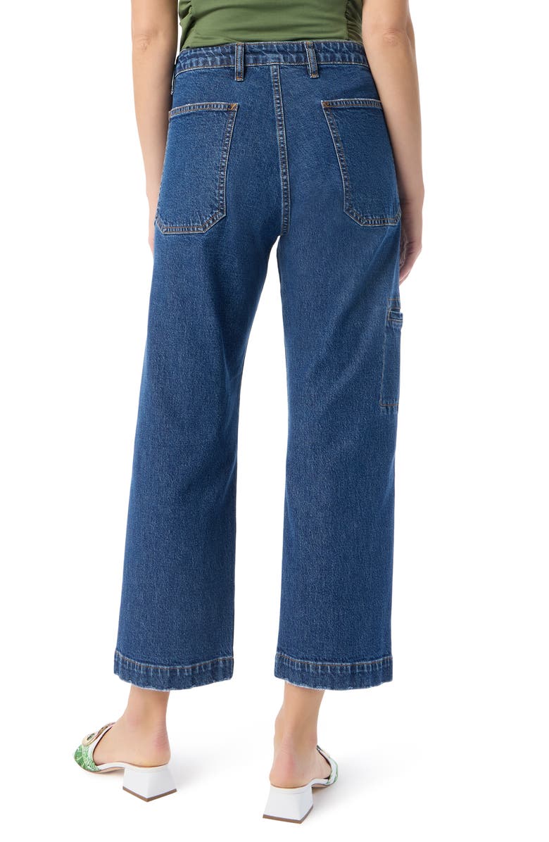 DO by Dee Ocleppo Noemi Patch Pocket Ankle Straight Leg Jeans, Alternate, color, Oceana