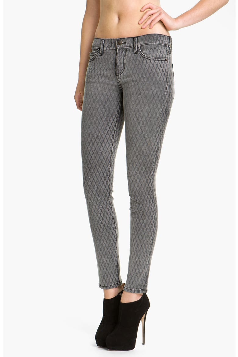 Print Stretch Skinny Jeans, Main, color, FISHNET